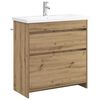 vidaXL Badkamermeubelset Artisanaal eiken 81 x 40 x 84,5 cm