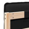 vidaXL Gestoffeerd hoofdbord met hoofdeinde Natuurlijk en Zwart 135 cm