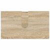 vidaXL Badkamermeubelset 4 pcs Sonoma Eiken Bewerkt hout & Metaal
