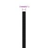 vidaXL Werktouw 2 mm 250 m polyester zwart