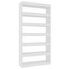 vidaXL Boekenkast/kamerscherm 100x30x198 cm bewerkt hout hoogglans wit