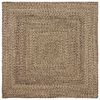 vidaXL Vloerkleden Vierkant Natuurlijk en Zwart 120 x 120 cm Jute