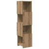 vidaXL Hoekkast 25,5x25x102cm Bewerkt hout Artisan Eiken