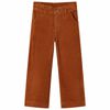 Kinderbroek 104 ribfluweel cognackleurig