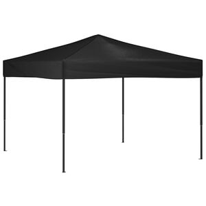 vidaXL Partytent inklapbaar 3x3 m zwart