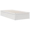 vidaXL Bed met boekenkast zonder matras grenenhout wit 90x200 cm