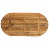 vidaXL Tafelblad ovaal 140x60x2,5 cm massief mangohout