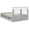 vidaXL Bedframe Grijs Sonoma 120 x 200 cm Massief grenenhout