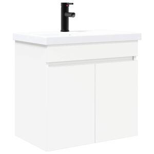 vidaXL Badkamermeubel met kraan Wit 61 x 40 x 74,5 cm