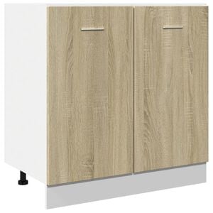 vidaXL Onderkast Lyon 80x46x81,5 cm bewerkt hout sonoma eikenkleurig