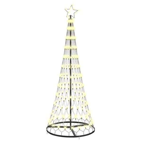 vidaXL LED Kerstboom met 230 LED met standaard Warmwit 184.5 cm Metaal