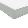vidaXL Boxspring met matras en LED fluweel lichtgrijs 80x210 cm