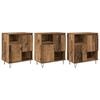 vidaXL Dressoir 3 st Oudhout 60 x 35 x 70 cm