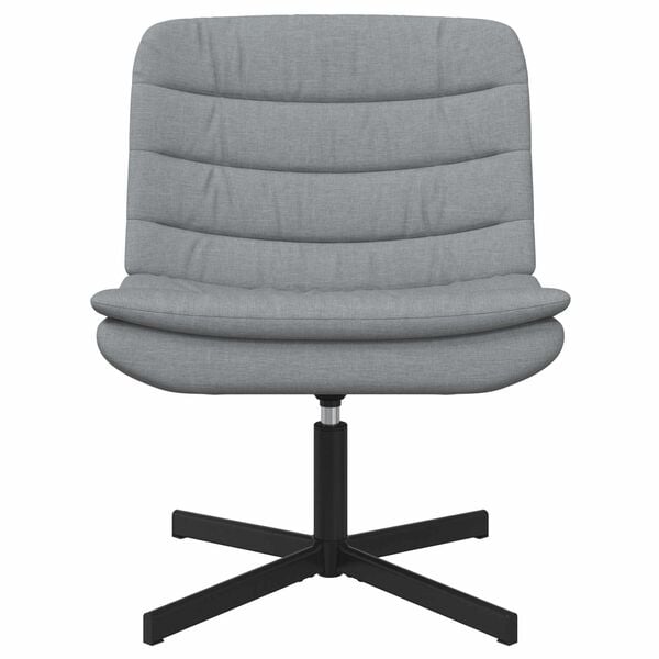 vidaXL Draaistoel Lichtgrijs 63 x 75 x 76 cm Stof