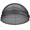 vidaXL Pooldome Zwart 336 x 322 x 160 cm 185T polyester met PU-coating