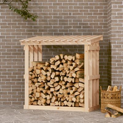vidaXL Haardhoutrek 108x64,5x109 cm massief grenenhout