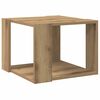 vidaXL Salontafel 40x40x30 cm bewerkt hout artisanaal eikenkleur