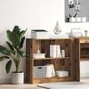 vidaXL Boekenkast 80x24x76 cm bewerkt hout oud houtkleurig
