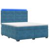 vidaXL Boxspringbed met matras Blauw 140 x 200 cm Fluweel