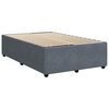 vidaXL Boxspring met matras fluweel donkergrijs 120x190 cm