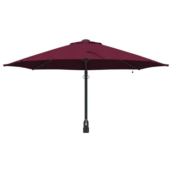 vidaXL Tuinparasol Bordeaux Rood 248 x 248 x 148 cm Polyester en staal