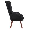 vidaXL Fauteuil Zwart 69 x 74 x 93 cm Kunstleer