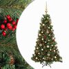 vidaXL Kunstkerstboom met kerstbal 120 cm 150 LED's Warmwit