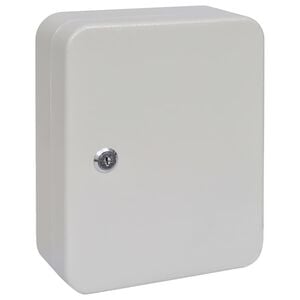 vidaXL Sleuteldoos met slot Ivoor 20 x 7,5 x 25 cm Staal