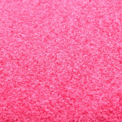 vidaXL Deurmat wasbaar 90x120 cm roze