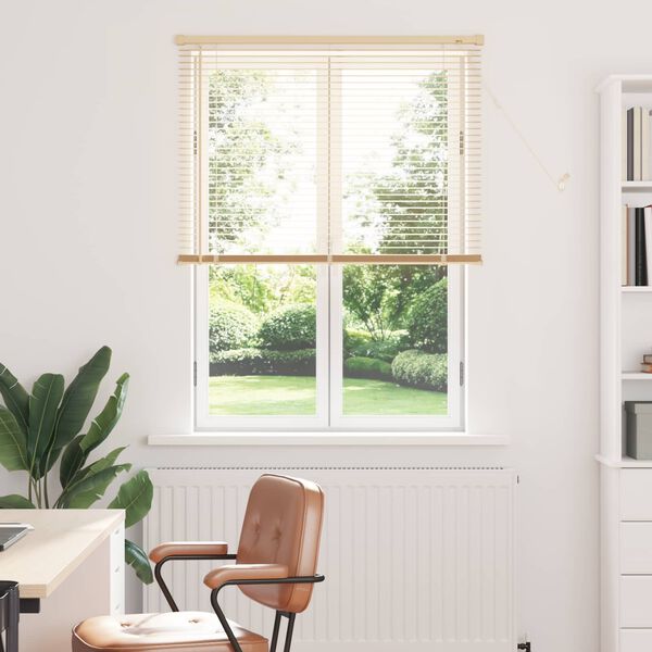 vidaXL Venetiaanse Blind Lichtbruin met Patroon 150 x 90 cm PVC