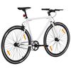 vidaXL Fiets met vaste versnelling 700 c 55 cm wit en zwart