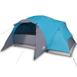 vidaXL Gezinstent crossvent 8-persoons waterdicht blauw