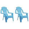 vidaXL Kindertuinstoelen 2 st hout-look 37x34x44 cm polypropeen blauw