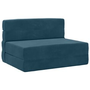 vidaXL Vouwbare Bankbed Blauw 70 x 72 x 60 cm Stof