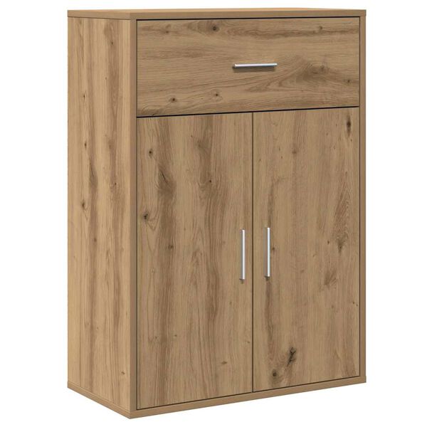 vidaXL Dressoir met lade Artisan Eiken 60 x 30 x 84 cm Bewerkt hout
