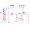 vidaXL Dressoir Oud hout 80 x 30 x 60 cm Bewerkt hout