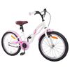 vidaXL Kinderfiets 18 Inch voor 5-7 jaar Wit