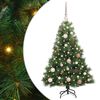vidaXL Kunstkerstboom met 150 LED met standaard Groen 120 cm PE en PVC