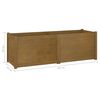 vidaXL Plantenbak 100x50x50 cm massief grenenhout honingbruin