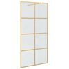 vidaXL Inloop Douche Wand Goud 100 x 195 cm gehard glas