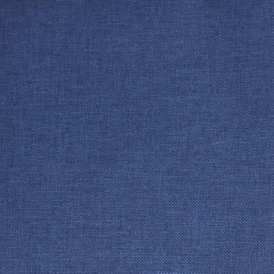 vidaXL Schommelstoel met voetenbank stof blauw
