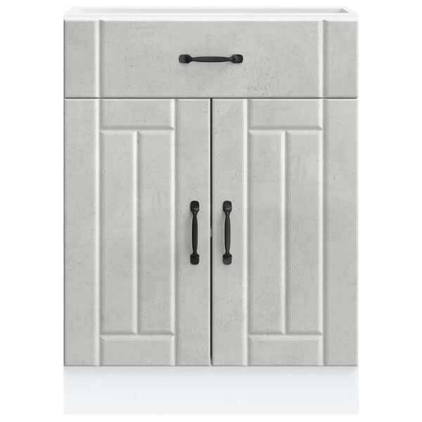 vidaXL Onderkast Lucca bewerkt hout betongrijs