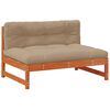 vidaXL Tuin Midden Sofa Massief grenenhout Wasbruin
