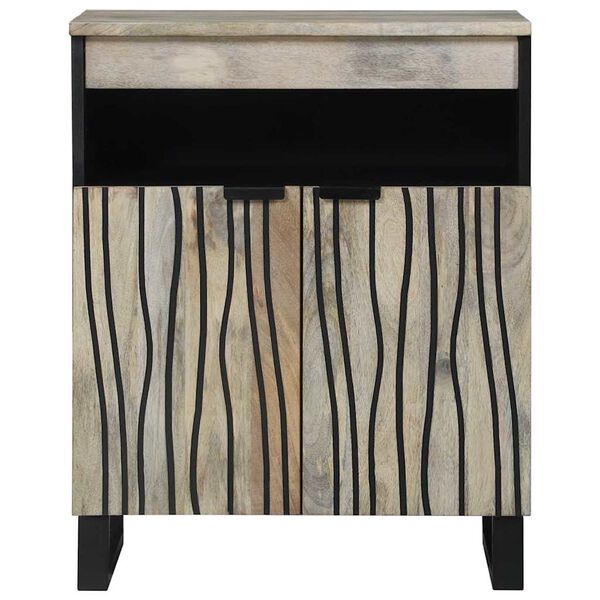 vidaXL Media-opslagkasten en rekken Wit en zwart 60 x 33 x 75 cm