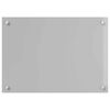 vidaXL Keuken Achterwand 2 pcs Lichtgrijs 70 x 50 cm gehard glas