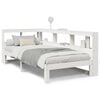 vidaXL Bed met boekenkast zonder matras grenenhout wit 75x190 cm