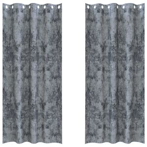 vidaXL Velvet Gordijnen 2 pcs Zilvergrijs 260 x 140 cm Fluweel