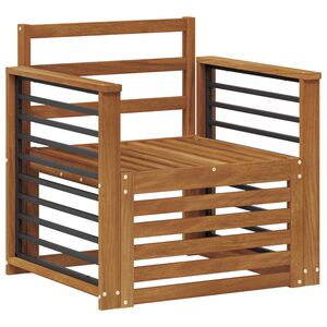 vidaXL Buiten bankenset Naturel 71 x 63 x 73 cm Massief Acaciahout