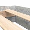 vidaXL Boekenkast Bed Grijs sonoma 160 x 200 cm Bewerkt hout