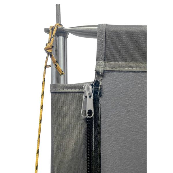 Bo-Camp Windscherm 2 delen Ellen 150x140 cm grijs en antracietkleurig